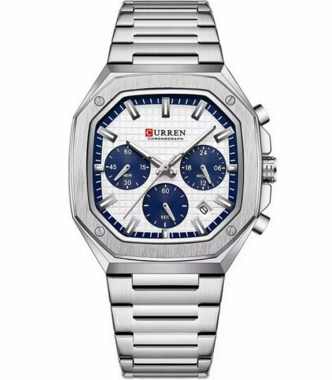 Montre pour Homme Curren 8459 Argent Fond Blanc