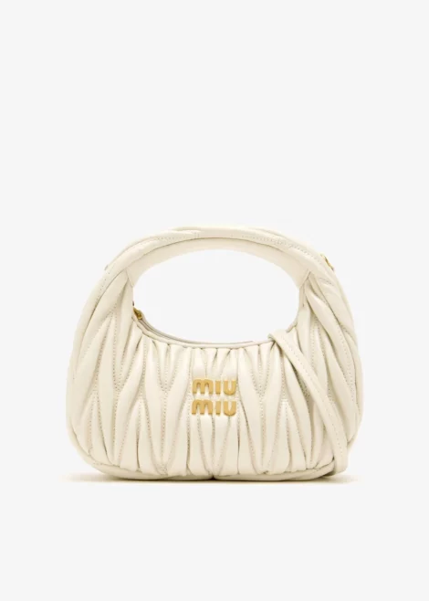 Sac hobo style Miu Miu (blanc/crème)